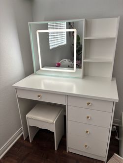 white vanity