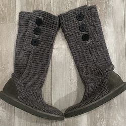 UGG Cable Knit Boots Sz 7