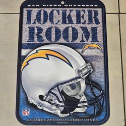 San Diego Chargers Plastic Wall Sign