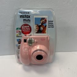 fujifilm instax Mini 7s PINK + 10 Exposures Instant Film Camera (New)