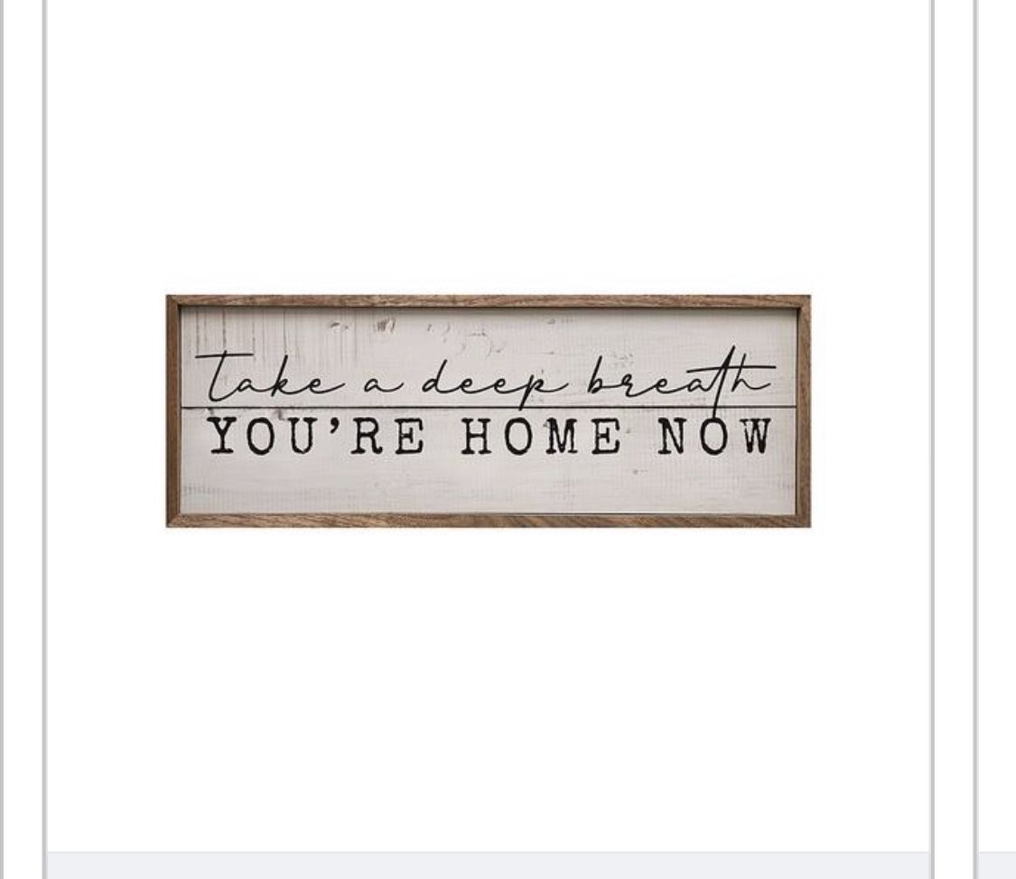 LARGE Decorative Farm home Style Sign Wood