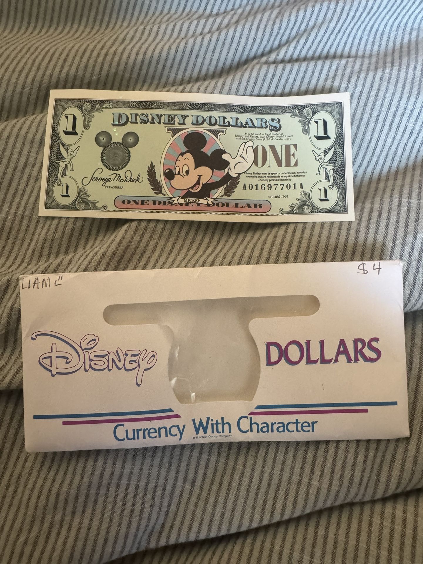 Disney Dollars 1999
