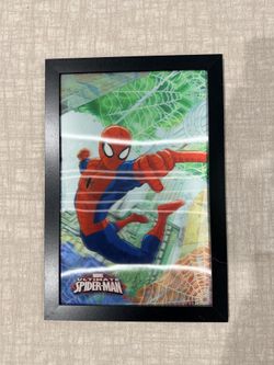 Marvel Ultimate Spiderman 3D Holographic 18.5 X 13 Inch Framed Picture