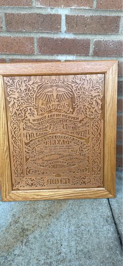 The Lord’s Prayer engraving