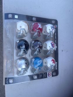 Riddell NFL AFL 50th Anniversary Pocket Size Helmet Set
