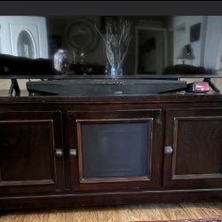 TV Cabinet - Mahogany Finish - Ashley Store