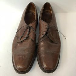 Allen Edmonds Becker Shoes Lace Up Oxfords Brown 11.5B