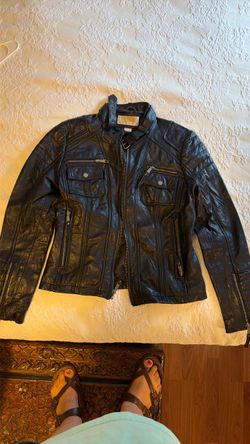 Michael Kors blk jacket leather