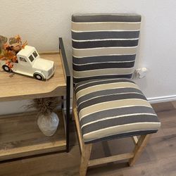 Decorative Striped Tall Chair 