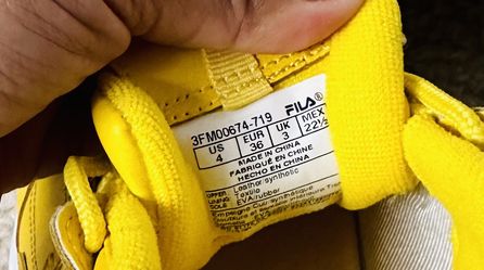 Fila Yellow Shoe