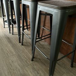 4 Bar Stools-  $25 EACH MUST GO
