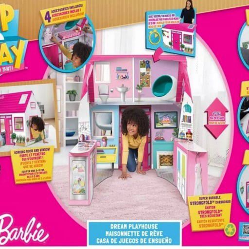 Barbie New In Box Play House - New Kids | Color: Pink