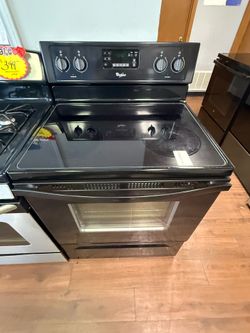 Black Whirlpool Electric Range