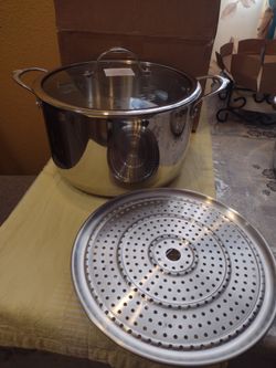 Princess House Olla de 10 qt/9.41 con parrilla  signature