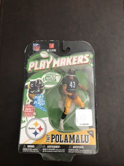 McFarlane Toys Pittsburgh Steelers Troy Polamalu Playmakers Series 1