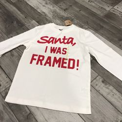 Christmas Santa Shirt Youth Medium 7/8