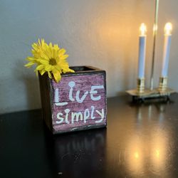 Live Simply  Wood Box