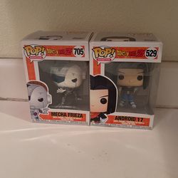 Funko Pop! Vinyl: Dragon Ball - Mecha Frieza #705 And Android 17 #529