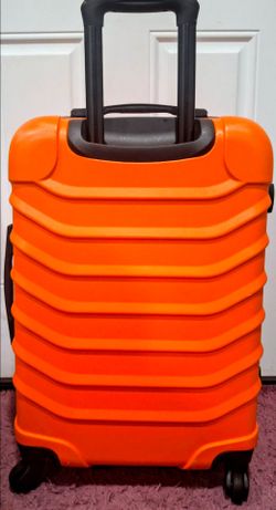inUSA 24" Orange ABS Hardcase Wheeled Suitcase w/ Telescopic Handle