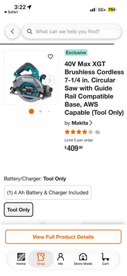 Makita 40V Max XGT 7-1/4 in. Circular Saw