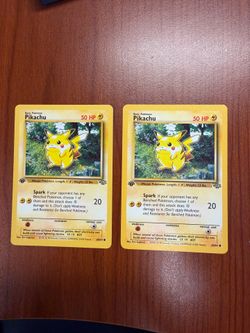 1st Edition Jungle Set Pikachu 60/64 (*2 for sale at $30 Each)