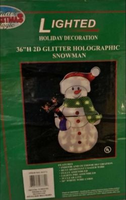 3ft Lighted Snowman