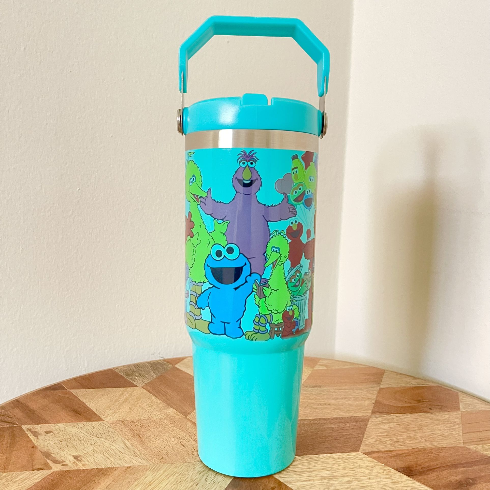 Sesame Street 30oz Flip Straw 30 oz IceFlow Tumbler Gift for her Gift for him.Birthday gifts Girl's gifts Boy's gift Kid's gift for Boy  Brand New Sta