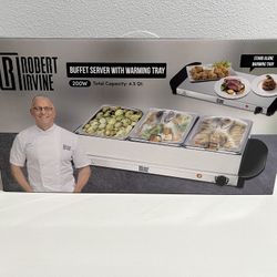 Robert Irvine Buffet Server with Warming Tray