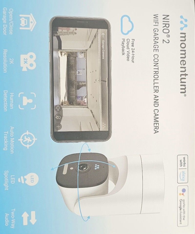 Momentum Niro 2 Wifi Garage Controller And Camera