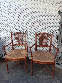 Vintage Traditional Rustic American Style Cherry Wood Chairs $245 OBO
