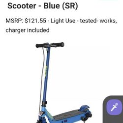 Razor E95 Electric Scooter - Blue 