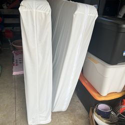 Fully size Sealy Posturepedic mattress with box spring and bed frame