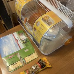 Hamster Supply, Cage, Wheel, Food 