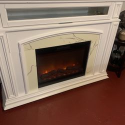 Tv Console With Fireplace 