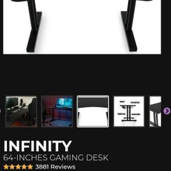 Turismo Racing "Infinity"Gaming Desk 64"