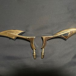 Chrome Motorcycle Cruiser Mirrors 