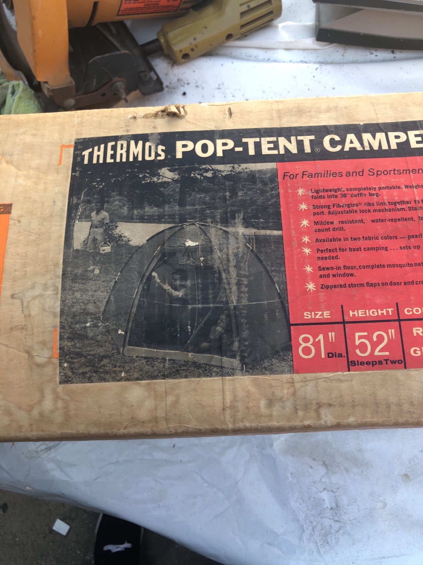 Thermos pop tent