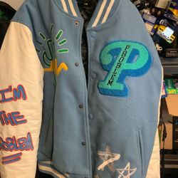 Used Pacsun P Varsity Jacket Bomber Vintage