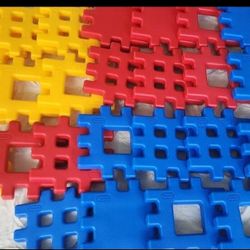 (25) 14" x 14" Little Tikes Waffle Building Blocks