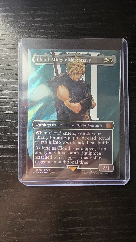 Cloud Midgar Borderless Surge Foil Mtg Final Fantasy Card