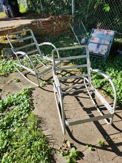 Antique Aluminum Chairs