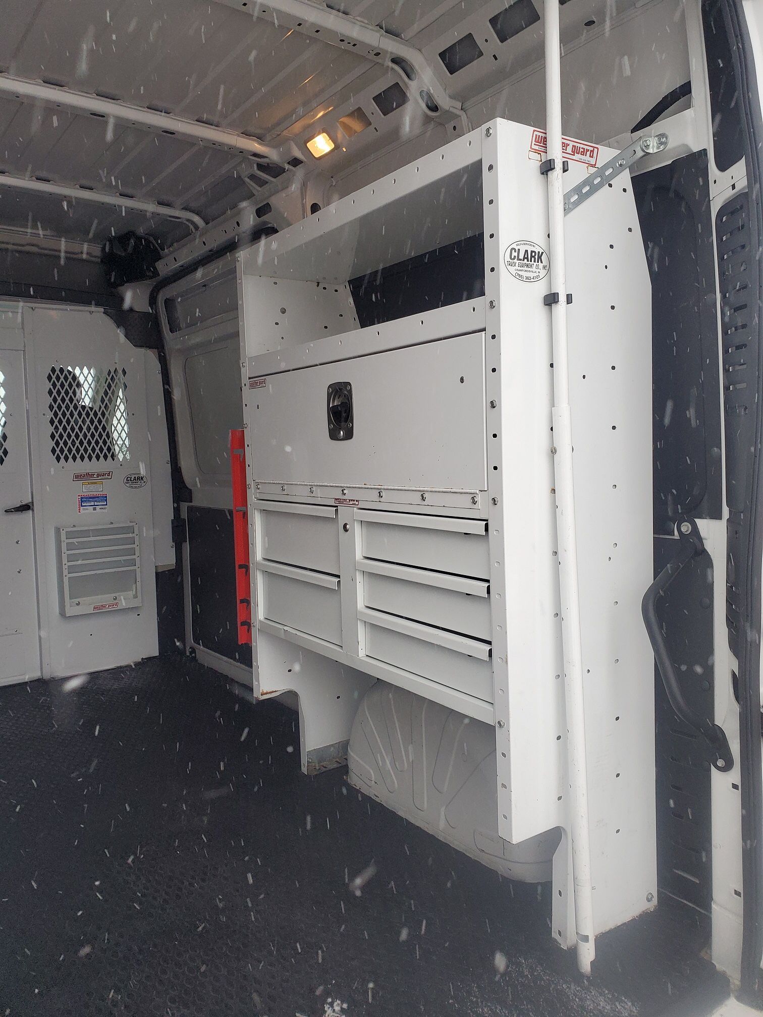 Ladder Rack And Shelving Unit For High Roof Or Standard Vans