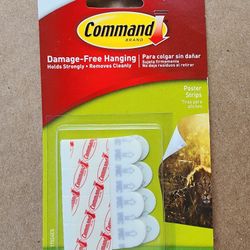 3m command damage free hanging poster strips (12 strips)