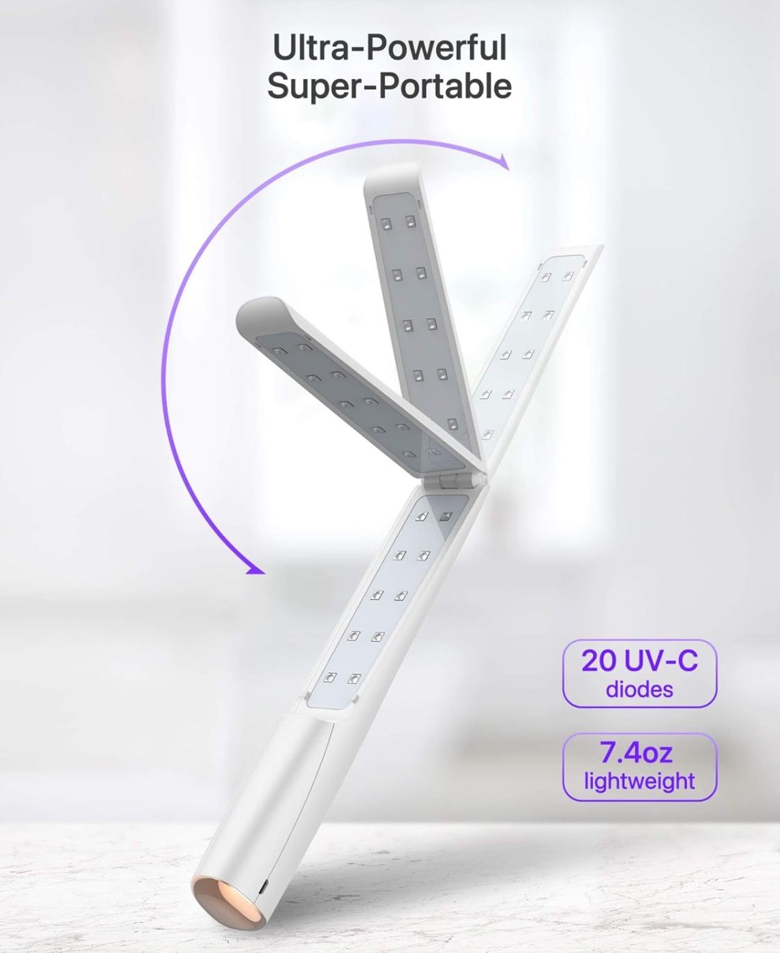(4) UV Light Sanitizer Wands (portable)