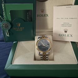 Title: Rolex Datejust Two-Tone - Full Set