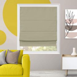 YELLOW BLINDS Doheny Sandcastle 39x64 Blackout Cordless Roman Shade