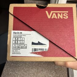 Vans Size 6.5 womens navy blue 