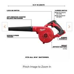 Brand New Milwaukee Blower 