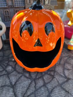 Pumpkin candy dish