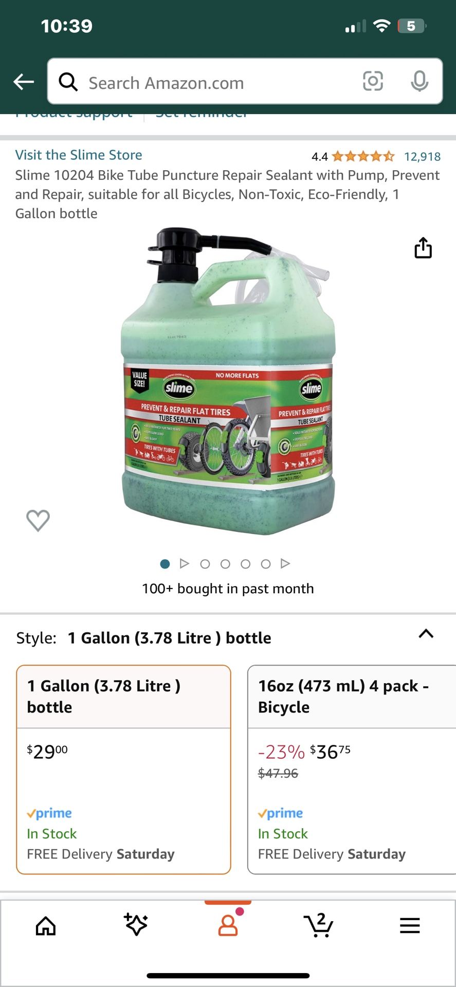 Slime For Bikes Tubes